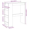 Füstös tölgy szerelt fa bárasztal tárolókkal 90 x 40 x 103,5 cm