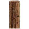 Antik fa színű szerelt fa bárasztal tárolókkal 90x40x103,5 cm