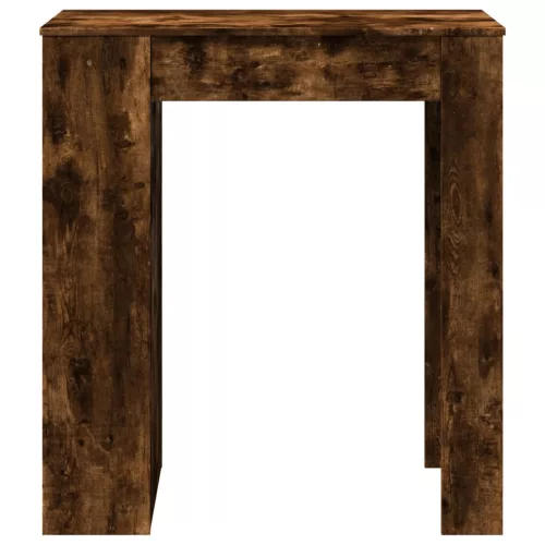 Füstös tölgy szerelt fa bárasztal tárolókkal 95 x 47 x 103,5 cm