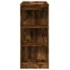Füstös tölgy szerelt fa bárasztal tárolókkal 95 x 47 x 103,5 cm