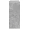Betonszürke szerelt fa bárasztal polccal 124 x 46 x 103,5 cm