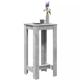 Betonszürke szerelt fa bárasztal 51 x 50 x 103,5 cm