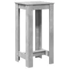 Betonszürke szerelt fa bárasztal 51 x 50 x 103,5 cm