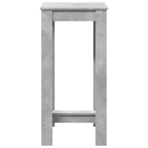 Betonszürke szerelt fa bárasztal 51 x 50 x 103,5 cm