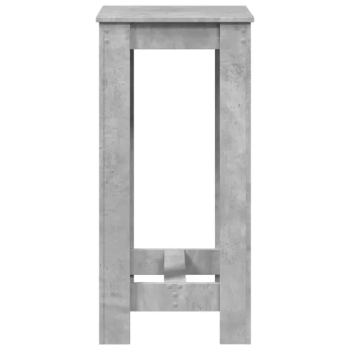 Betonszürke szerelt fa bárasztal 51 x 50 x 103,5 cm
