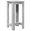 Betonszürke szerelt fa bárasztal 51 x 50 x 103,5 cm