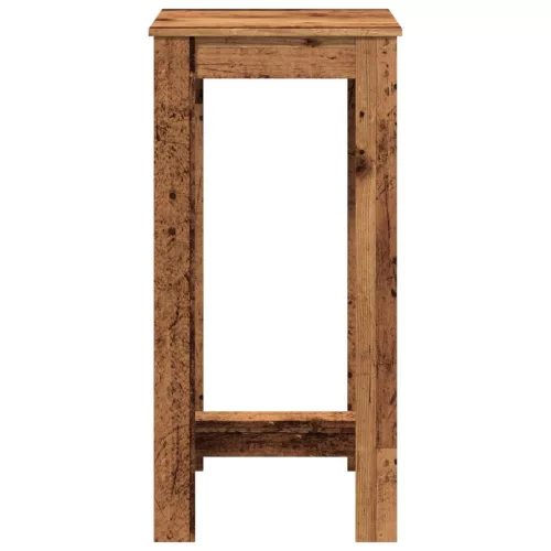 Antik fa színű szerelt fa bárasztal 51 x 50 x 103,5 cm
