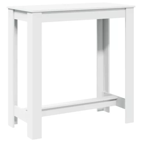 Fehér szerelt fa bárasztal 102 x 50 x 103,5 cm