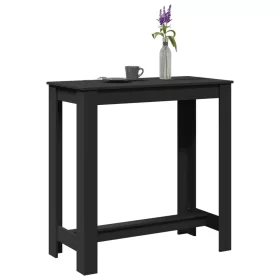 Fekete szerelt fa bárasztal 102 x 50 x 103,5 cm