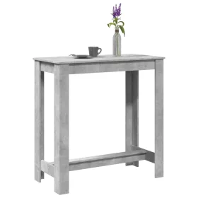 Betonszürke szerelt fa bárasztal 102 x 50 x 103,5 cm