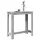 Betonszürke szerelt fa bárasztal 102 x 50 x 103,5 cm