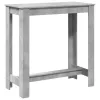 Betonszürke szerelt fa bárasztal 102 x 50 x 103,5 cm