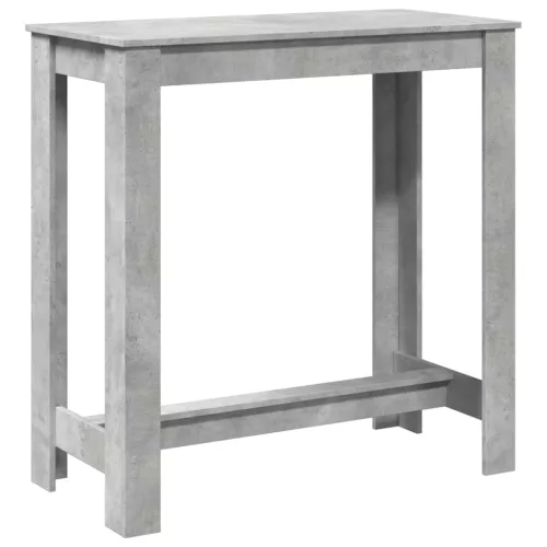 Betonszürke szerelt fa bárasztal 102 x 50 x 103,5 cm