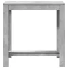 Betonszürke szerelt fa bárasztal 102 x 50 x 103,5 cm