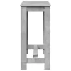 Betonszürke szerelt fa bárasztal 102 x 50 x 103,5 cm