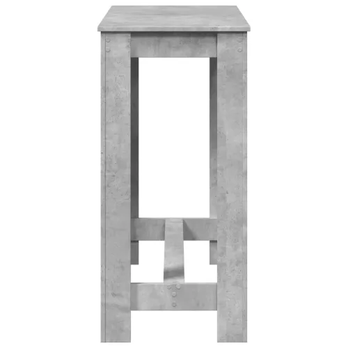 Betonszürke szerelt fa bárasztal 102 x 50 x 103,5 cm