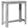 Betonszürke szerelt fa bárasztal 102 x 50 x 103,5 cm
