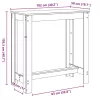 Betonszürke szerelt fa bárasztal 102 x 50 x 103,5 cm