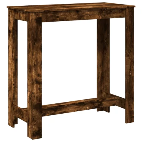 Füstös tölgy színű szerelt fa bárasztal 102 x 50 x 103,5 cm