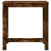 Füstös tölgy színű szerelt fa bárasztal 102 x 50 x 103,5 cm