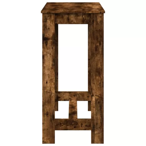 Füstös tölgy színű szerelt fa bárasztal 102 x 50 x 103,5 cm