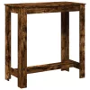 Füstös tölgy színű szerelt fa bárasztal 102 x 50 x 103,5 cm