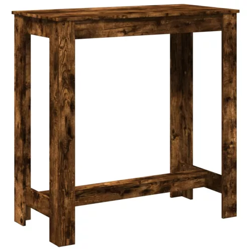 Füstös tölgy színű szerelt fa bárasztal 102 x 50 x 103,5 cm