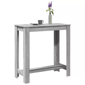   Szürke sonoma színű szerelt fa bárasztal 102 x 50 x 103,5 cm