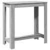 Szürke sonoma színű szerelt fa bárasztal 102 x 50 x 103,5 cm