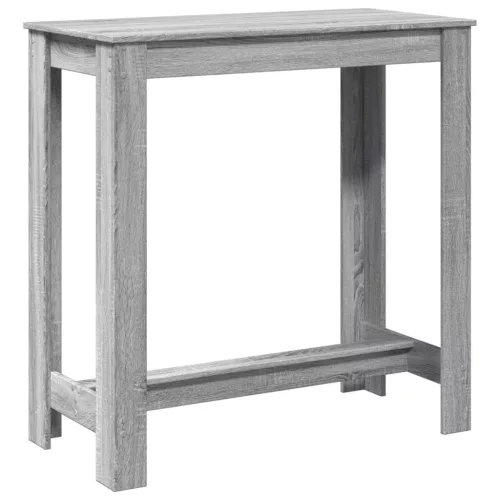 Szürke sonoma színű szerelt fa bárasztal 102 x 50 x 103,5 cm