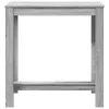 Szürke sonoma színű szerelt fa bárasztal 102 x 50 x 103,5 cm