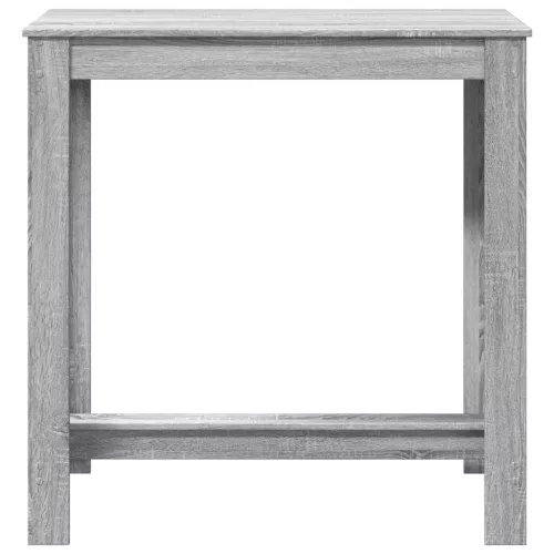 Szürke sonoma színű szerelt fa bárasztal 102 x 50 x 103,5 cm