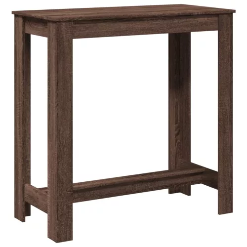 Barna tölgy színű szerelt fa bárasztal 102 x 50 x 103,5 cm