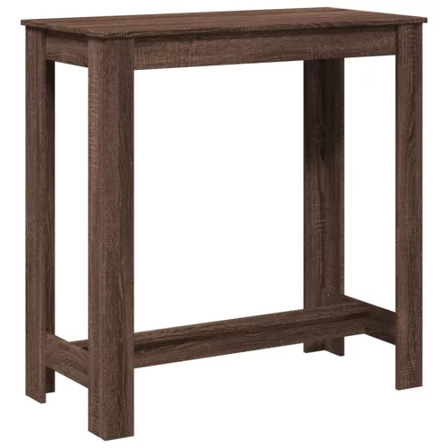 Barna tölgy színű szerelt fa bárasztal 102 x 50 x 103,5 cm