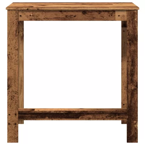 Antik fa színű szerelt fa bárasztal 102 x 50 x 103,5 cm