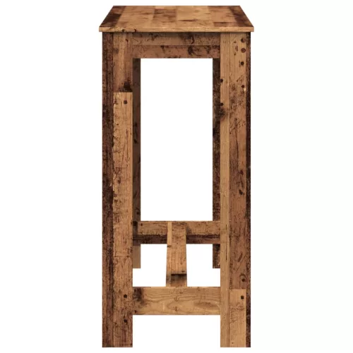 Antik fa színű szerelt fa bárasztal 102 x 50 x 103,5 cm
