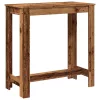 Antik fa színű szerelt fa bárasztal 102 x 50 x 103,5 cm