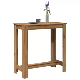   Kézműves tölgy színű szerelt fa bárasztal 102 x 50 x 103,5 cm