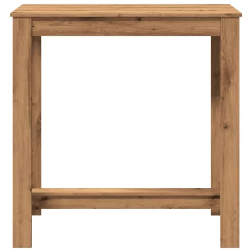 Kézműves tölgy színű szerelt fa bárasztal 102 x 50 x 103,5 cm