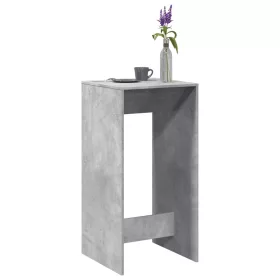 Betonszürke szerelt fa bárasztal 51 x 50 x 103,5 cm
