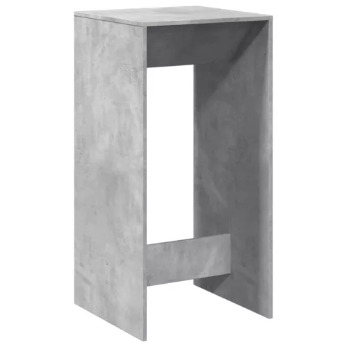 Betonszürke szerelt fa bárasztal 51 x 50 x 103,5 cm