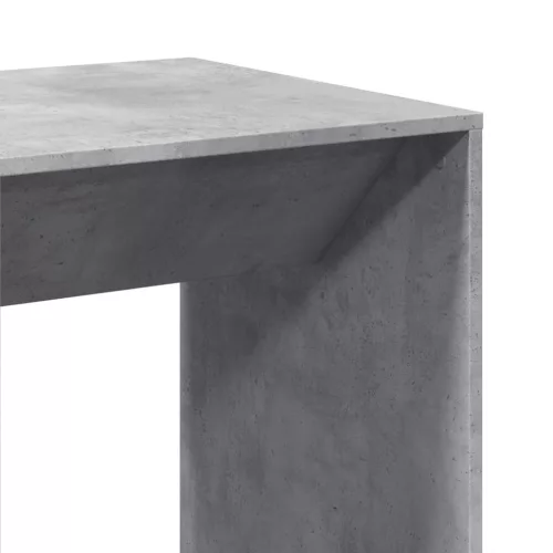 Betonszürke szerelt fa bárasztal 51 x 50 x 103,5 cm