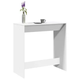 Fehér szerelt fa bárasztal 102 x 50 x 103,5 cm
