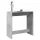 Betonszürke szerelt fa bárasztal 102 x 50 x 103,5 cm
