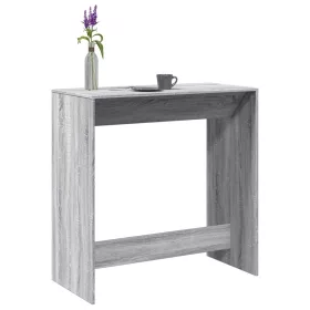   Szürke sonoma színű szerelt fa bárasztal 102 x 50 x 103,5 cm