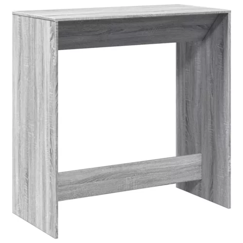 Szürke sonoma színű szerelt fa bárasztal 102 x 50 x 103,5 cm
