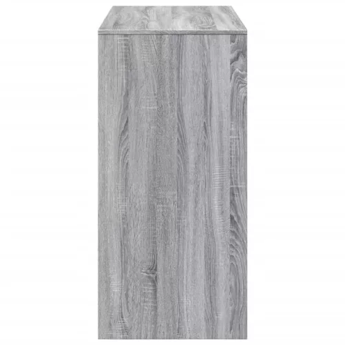 Szürke sonoma színű szerelt fa bárasztal 102 x 50 x 103,5 cm