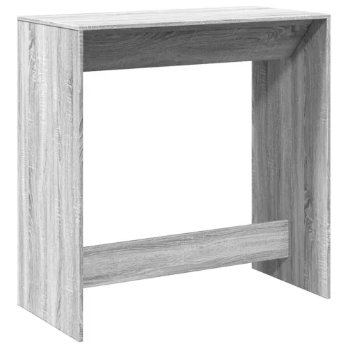Szürke sonoma színű szerelt fa bárasztal 102 x 50 x 103,5 cm