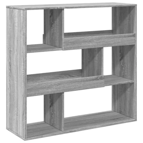 Szürke sonoma színű térelválasztó könyvszekrény 100x33x94,5 cm
