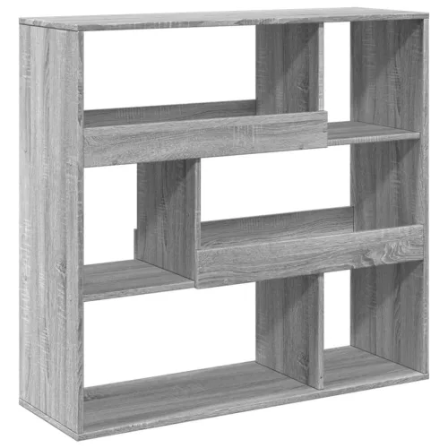 Szürke sonoma színű térelválasztó könyvszekrény 100x33x94,5 cm